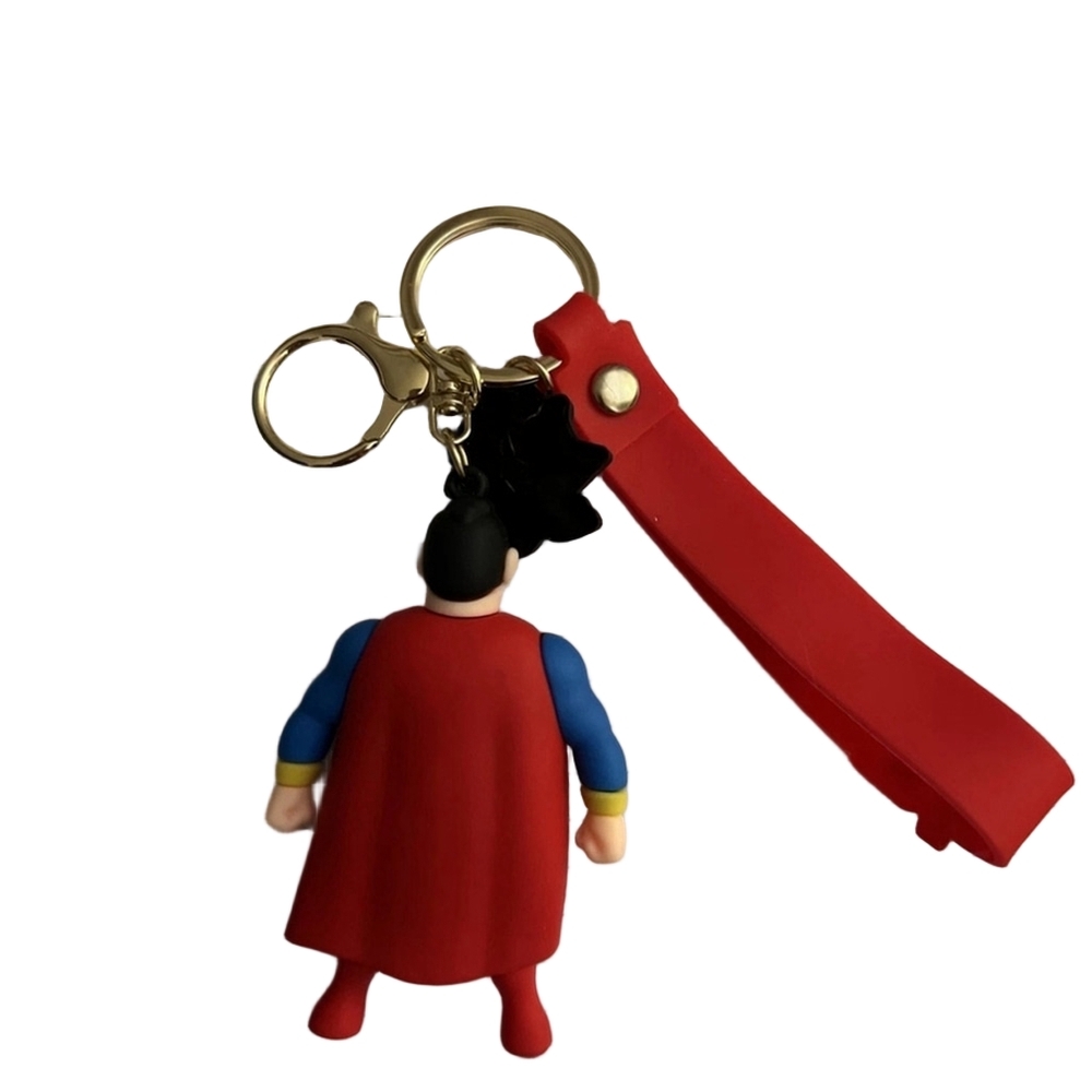 Superman Keychain with Red Strap - Picture 4 of 7